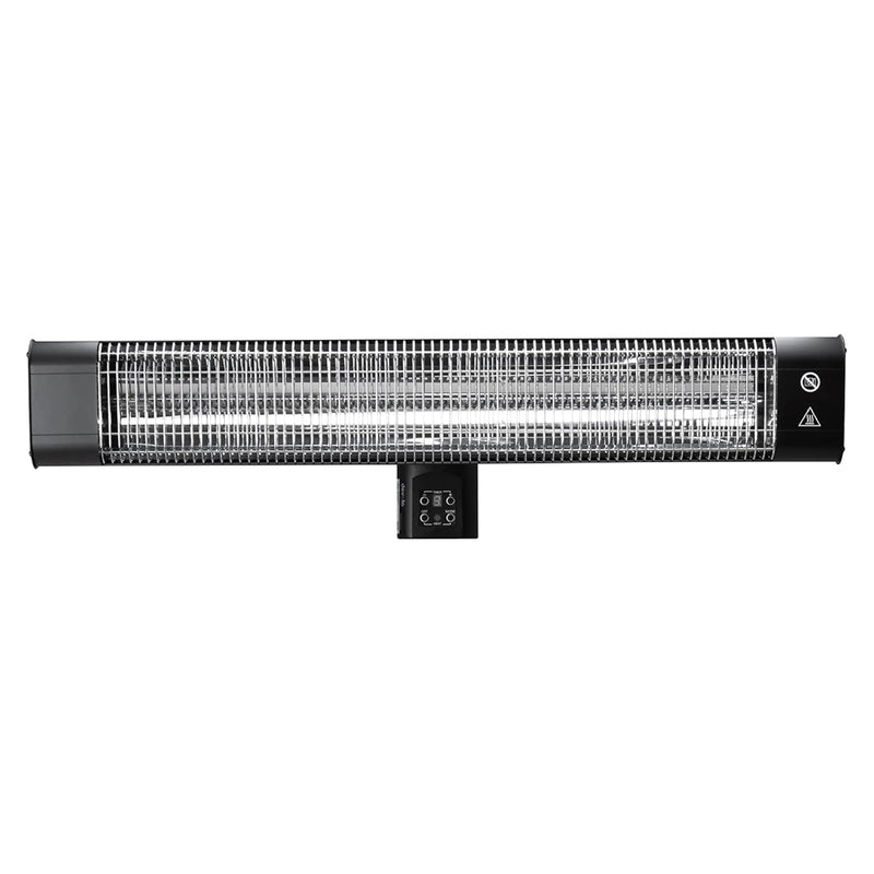 Devola Platinum 2.4kW Wall Mounted Patio Heater with Remote Control IP65 - Black - DVPH24PWMB, Image 1 of 4