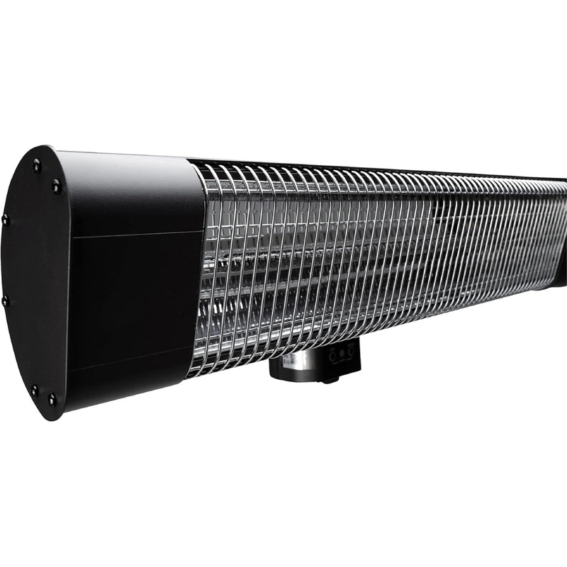 Devola Platinum 2.4kW Wall Mounted Patio Heater with Remote Control IP65 - Black - DVPH24PWMB, Image 3 of 4